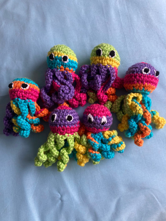 Crochet Octopus Rainbow